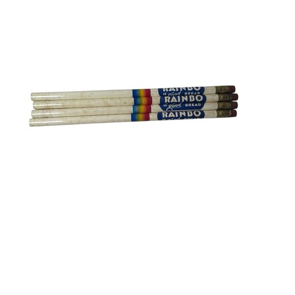 Lot of 4 Unused Rainbo Bread Advertising Pencils  "Rainbow" HTF Rare - Vintage - Picture 1 of 11